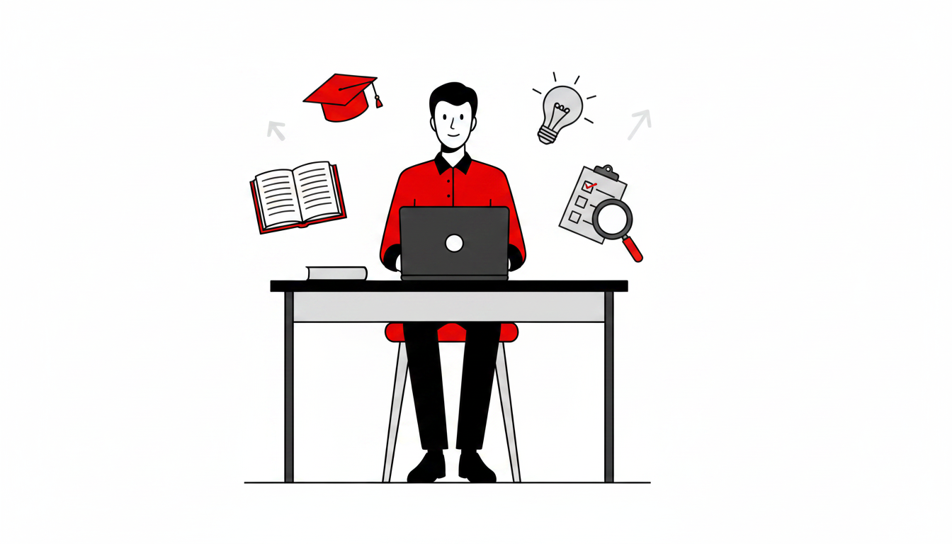 Produção de vídeos educacionais com ícones de aula online e animação